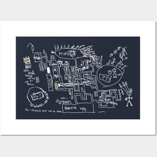 Petey's Lumon Map (Severance) (White) Posters and Art